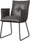 Tower Living Sidd Eetkamerstoel Seda Grey Met Armleuning