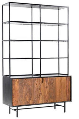 Tower living Taviano bookcase with 2 drs. 110x40x180
