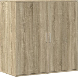 vidaXL - Dressoir - 79x38x80 - cm - bewerkt - hout - sonoma - eikenkleurig