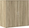 vidaXL - Dressoir - 79x38x80 - cm - bewerkt - hout - sonoma - eikenkleurig