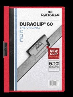 Durable - Klemmap durable duraclip a4 6mm 60v rd | 25 stuks