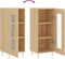 vidaXL - Dressoir - 34,5x34x90 - cm - bewerkt - hout - sonoma - eiken