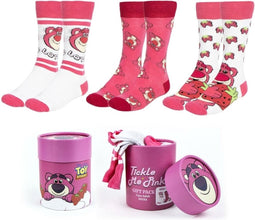 Toy Story Pixar Beer Lotso Sokken in een Leuke Geschenkverpakking van 3 Paar Sokken met Unieke Designs (maat 36-43)