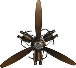 Wanddecoratie Home ESPRIT Bruin Koper Propellers Loft 55 x 12 x 52 cm