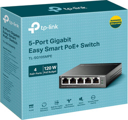 TP-Link TL-SG105MPE netwerk-switch L2 Gigabit Ethernet (10/100/1000) Power over Ethernet (PoE) Zwart