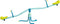 Tp Toys Spiro 360° Draaibare Wipwap Voor Buiten Blauw/groen