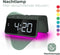 Caliber HCG019QI-MG - Digitale wekker - Draadloos opladen met USB-poort - Nachtlampje (diverse kleuren)