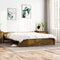 vidaXL - Bedframe - massief - hout - honingbruin - 200x200 - cm