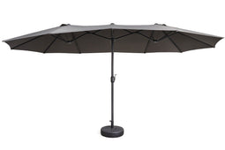 Lifa Garden Dubbele Parasol 450x265x240 cm Antraciet met Hoes UV50+