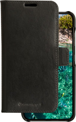 D. Bramante Galaxy S23 - Wallet Case - Handgemaakt volnerf leder - Zwart