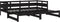 vidaXL - Slaapbank - uitschuifbaar - massief - grenenhout - zwart - 2x(90x200) - cm