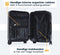 Pathsail® Handbagage Koffer 40L - Lichtgewicht Trolley - TSA slot & 360 graden spinner wielen - Zwart