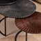Salontafel set modern - Salontafel Kris - Salontafels aluminium 70 cm