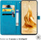 iMoshion Hoesje Geschikt voor Oppo Reno 9 Pro (5G) / Reno 9 (5G) Hoesje Met Pasjeshouder - iMoshion Mandala Bookcase - Turquoise
