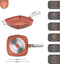 Westinghouse Performance Grillpan - Ø28 cm - PFOA-vrij - Inductie - Oranje