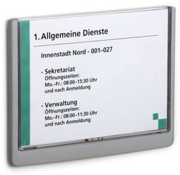 Durable Naambordje 486637 (b x h) 210 mm x 148.5 mm Grafiet 486637