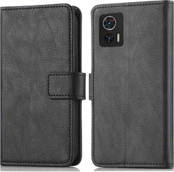 iMoshion Hoesje Geschikt voor Motorola Edge 30 Neo Hoesje Met Pasjeshouder - iMoshion Luxe Bookcase - Zwart