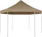 vidaXL - Partytent - inklapbaar - zeshoekig - 3,6x3,1 - m - taupe - 220 - g/m²
