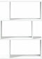 vidaXL - Kamerscherm - / - boekenkast - 3-laags - 70x24x97 - cm - bewerkt - hout - wit