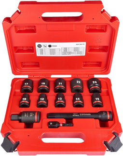 Milwaukee ShockWave™ Krachtdoppenset 1/2 Vierkant | kort | 13-delig - 4932480456