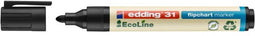 Viltstift edding 31 eco flipover rond 1.5-3 mm zwart