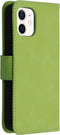 iMoshion Hoesje Geschikt voor iPhone 12 Mini Hoesje Met Pasjeshouder - iMoshion Uitneembare 2-in-1 Luxe Bookcase - Groen