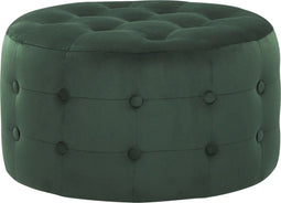 TAMPA - Poef - Donkergroen - 55 cm - Fluweel