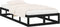 vidaXL - Bedframe - massief - hout - zwart - 100x200 - cm