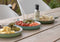 CABANAZ - bord, keramiek, SERVING TRAY ROUND, set 2, blauw