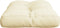 vidaXL - Palletkussen - 50x40x12 - cm - stof - crèmekleurig