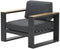 Garden Impressions Plaza lounge tuinstoel - donker grijs teaklook