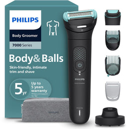 Philips Series 7000 - Bodygroomer - Flexibele scheerhoofden - Zwart