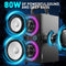 TPBEAT - 80W Bluetooth Luidspreker - Bass Boost - LED Verlichting