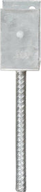 vidaXL Grondankers 6 st 9x6x30 cm gegalvaniseerd staal zilverkleurig
