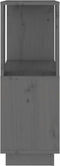 vidaXL - Boekenkast/kamerscherm - 51x25x70 - cm - massief - grenenhout - grijs