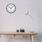 Wandklok 25.5cm-Stil-Zwart/Wit-Plastic-nXt Robust