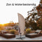 Volcan Parasolhoes - Zweefparasol - Waterdicht Oxford 420D - Taupe - 250 cm