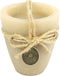 Kaars beker rond Tonnie S beige