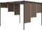 vidaXL - Tuinprieel - met - zijgordijn - 3x3x2,25 - m - taupe