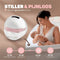 Vulpes Goods® BabyCare - Elektrische Draadloze Borstkolf PRO V2 - Handsfree APP bediening - BPA-Vrij - Kleur Premium White & Rosé Gold