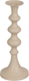 Kaarshouder 13 x 13 x 33 cm Aluminium Crème
