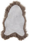 Dyreskinn Schapenvacht ijslands taupe 90-110cm lengte / 60-70cm breedte