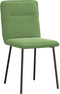 vidaXL - Eetkamerstoelen - 2 - st - fluweel - lichtgroen