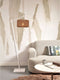 GOOD&MOJO Vloerlamp Iguazu - Bamboe Wit/Jute - 57x31x150cm - - Staande lampen voor Woonkamer - Slaapkamer