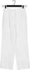NA-KD Pressed Suit Pants - Dames Broek - Wijde Pasvorm - Ecru - Maat EU 38