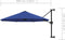 vidaXL - Wandparasol - met - metalen - paal - 300 - cm - blauw