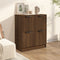vidaXL - Dressoir - 60x30x70 - cm - bewerkt - hout - bruin - eikenkleur