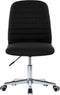 vidaXL - Eetkamerstoelen - 2 - st - stof - zwart