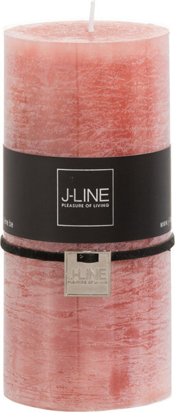 J-Line cilinderkaars - terracotta - large - 52U - 6 stuks