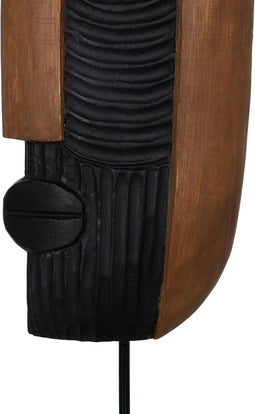Decoratieve figuren Bruin Masker 17,5 x 10 x 50 cm